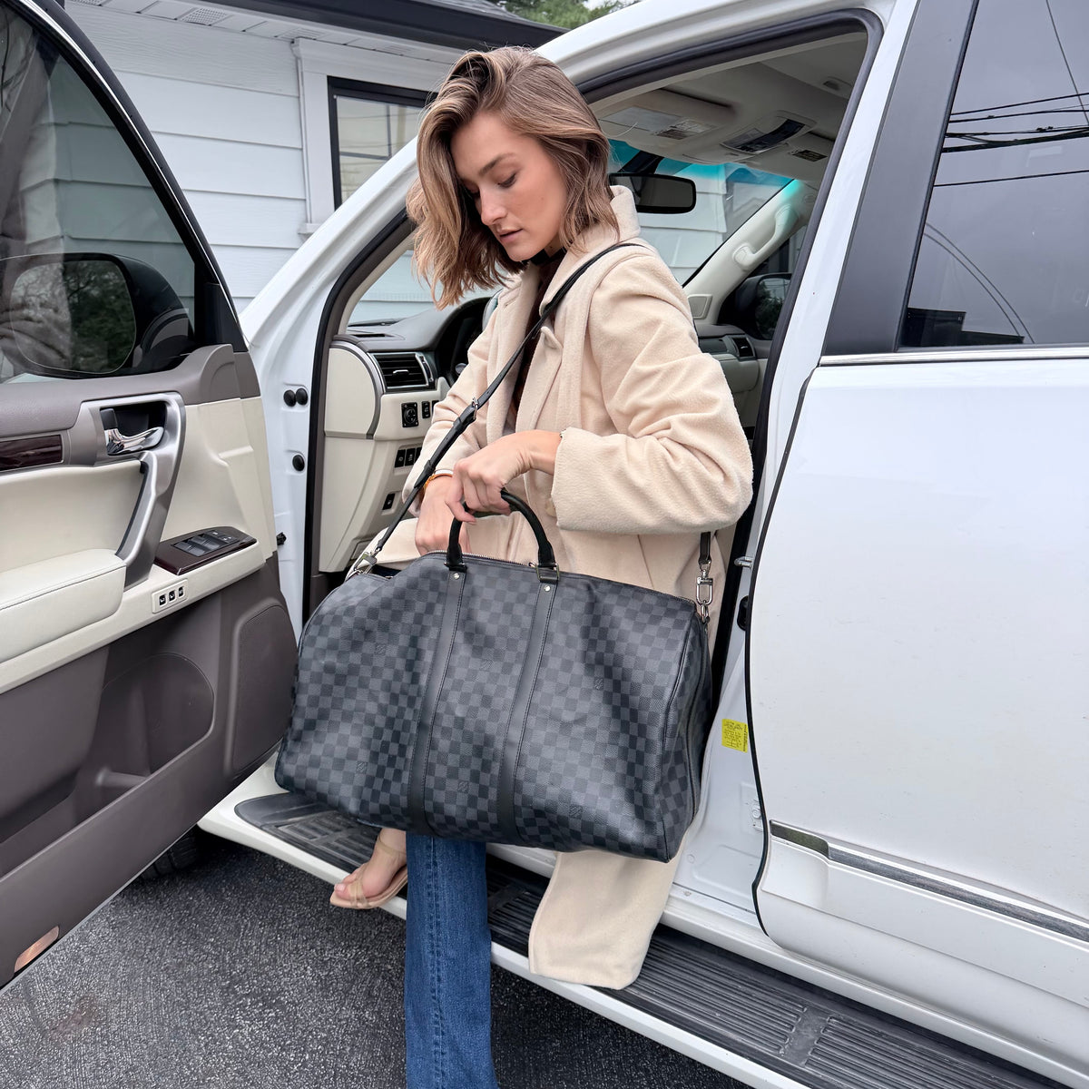 Louis Vuitton Damier Graphite Keepall Bandoulier 55