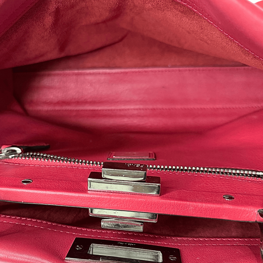 Fendi Medium Studded Peekaboo Handle Bag