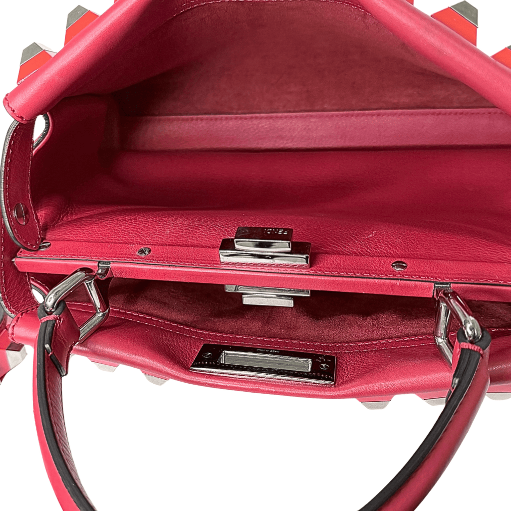 Fendi Medium Studded Peekaboo Handle Bag