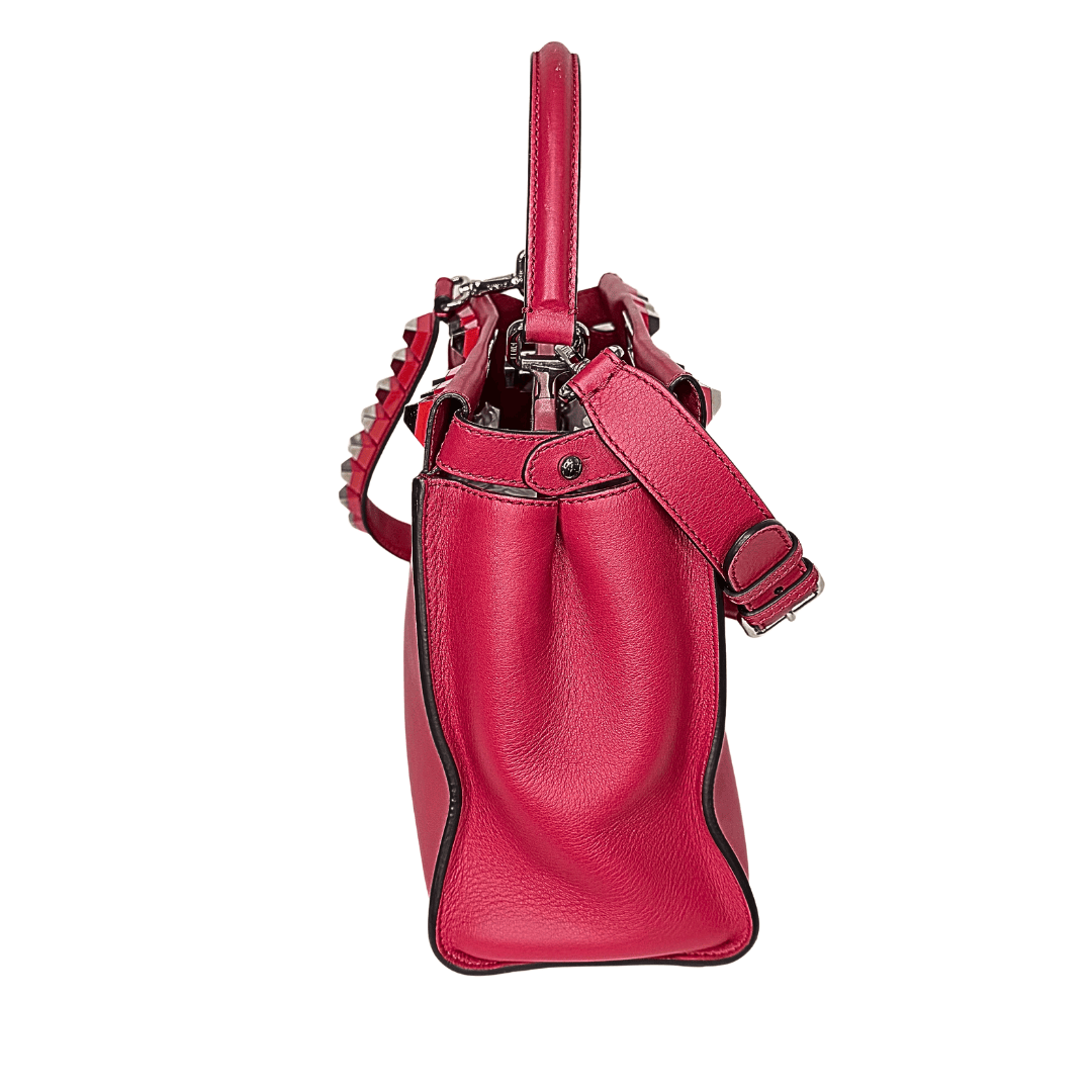 Fendi Medium Studded Peekaboo Handle Bag