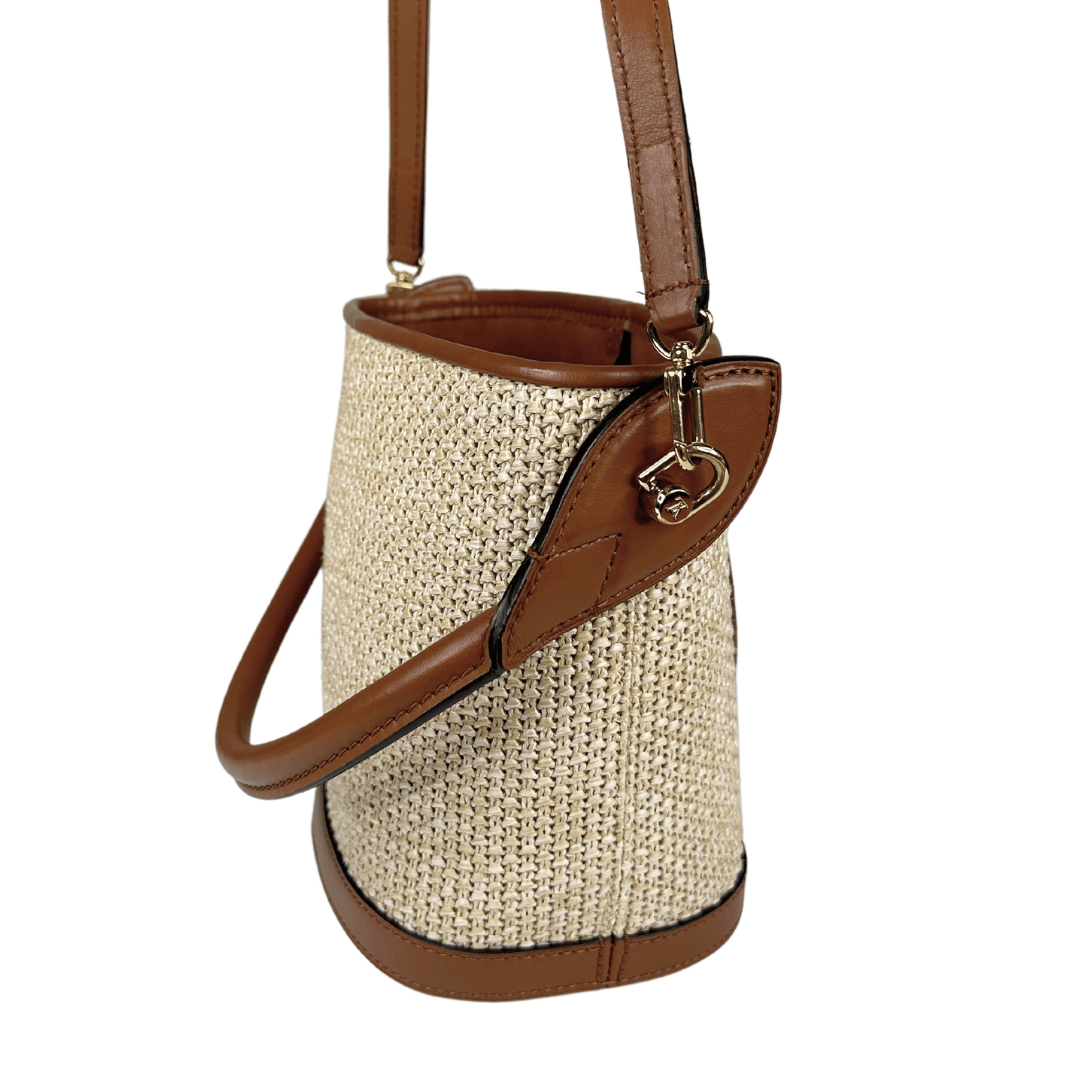 Louis Vuitton Raffia Petit Bucket Tote