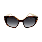 Fendi Creme Tortoise Geometric Sunglasses