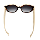 Fendi Creme Tortoise Geometric Sunglasses