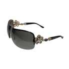Blvgari Rose Gold Crystal Flower Sunglasses