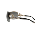 Blvgari Rose Gold Crystal Flower Sunglasses
