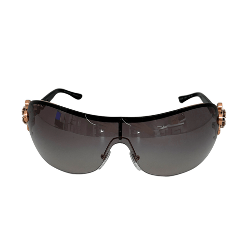 Blvgari Rose Gold Crystal Flower Sunglasses