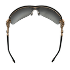 Blvgari Rose Gold Crystal Flower Sunglasses
