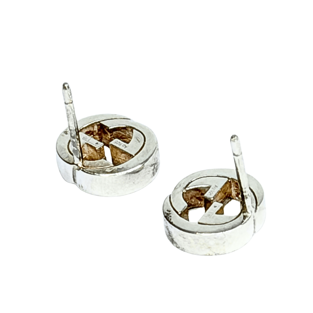 Gucci Interlocking G Sterling Post Earrings