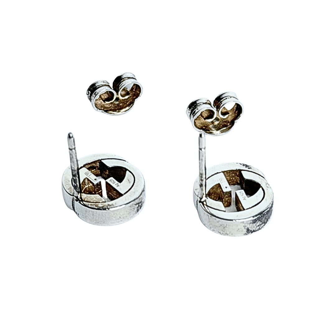 Gucci Interlocking G Sterling Post Earrings