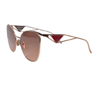 Prada Rose Gold Frame Cat Eye Sunglasses