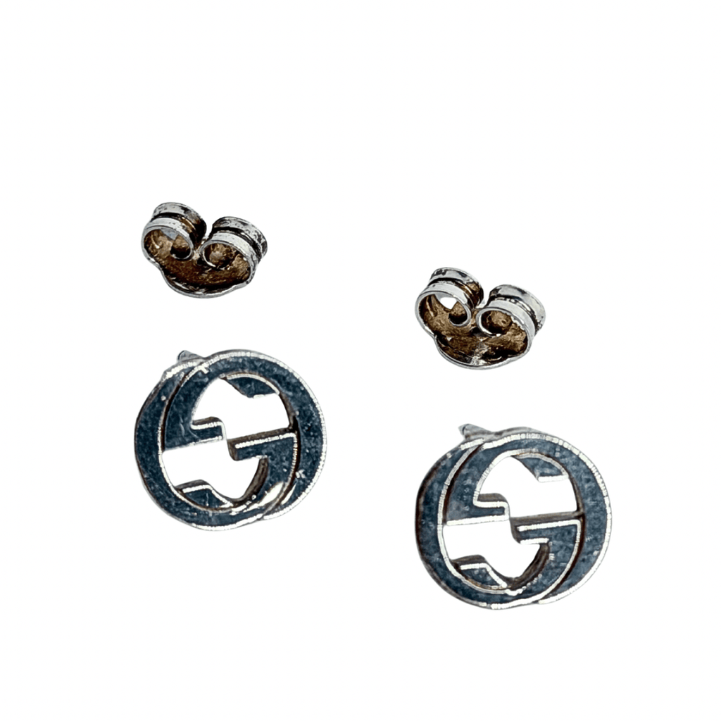 Gucci Interlocking G Sterling Post Earrings