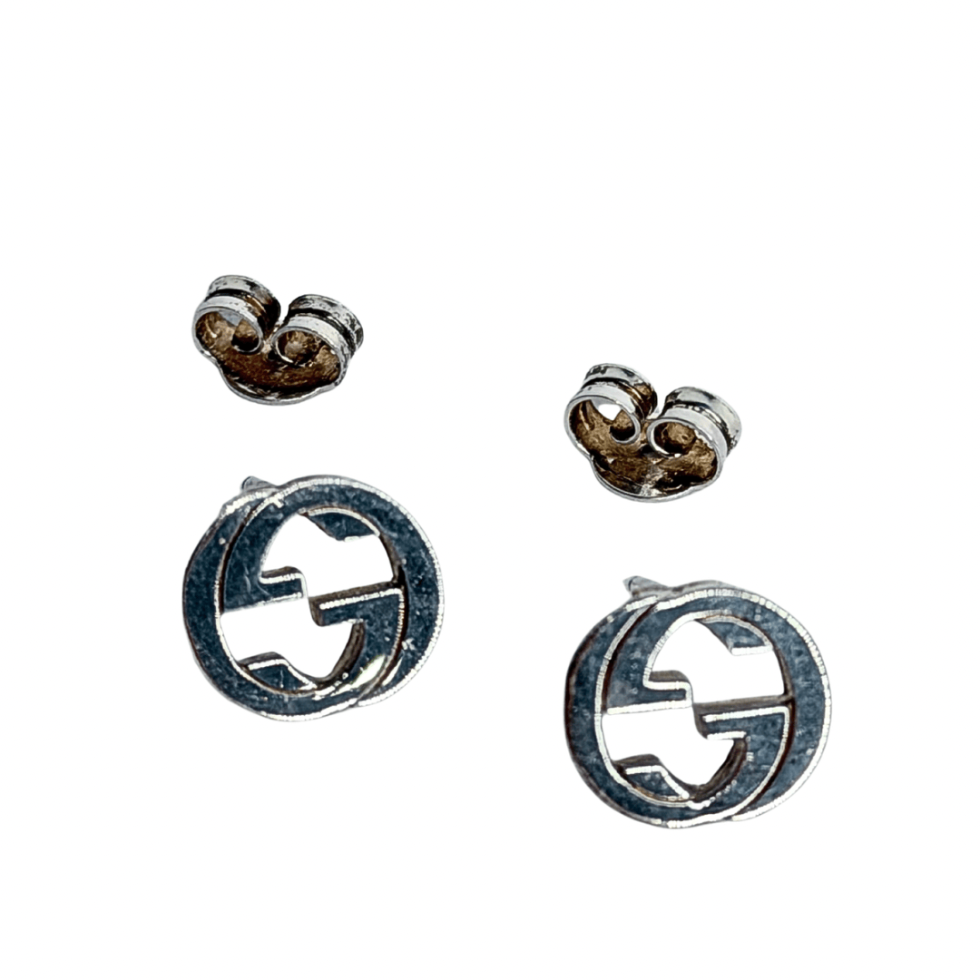 Gucci Interlocking G Sterling Post Earrings