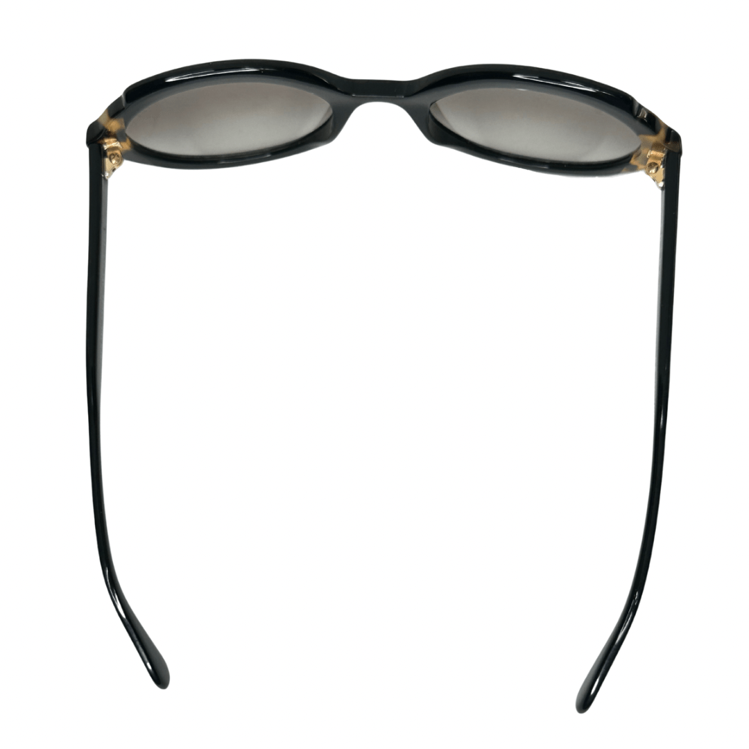 Prada Black Tortoise Oval Sunglasses