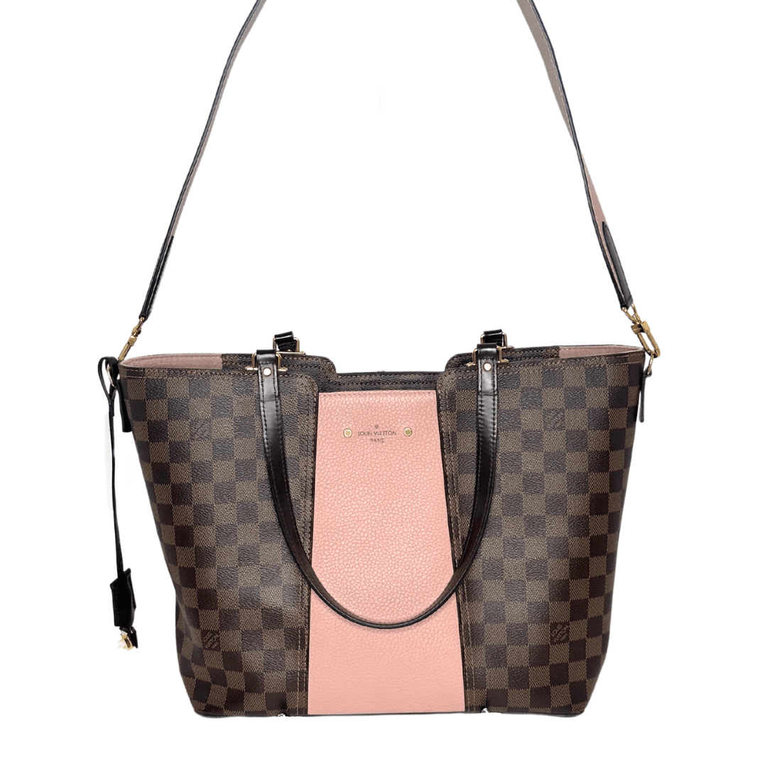 【希少】 LOUIS VUITTON Damier Ebene Jersey トートバッグ Louis Vuitton Damier Ebene Jersey Tote w/ Strap