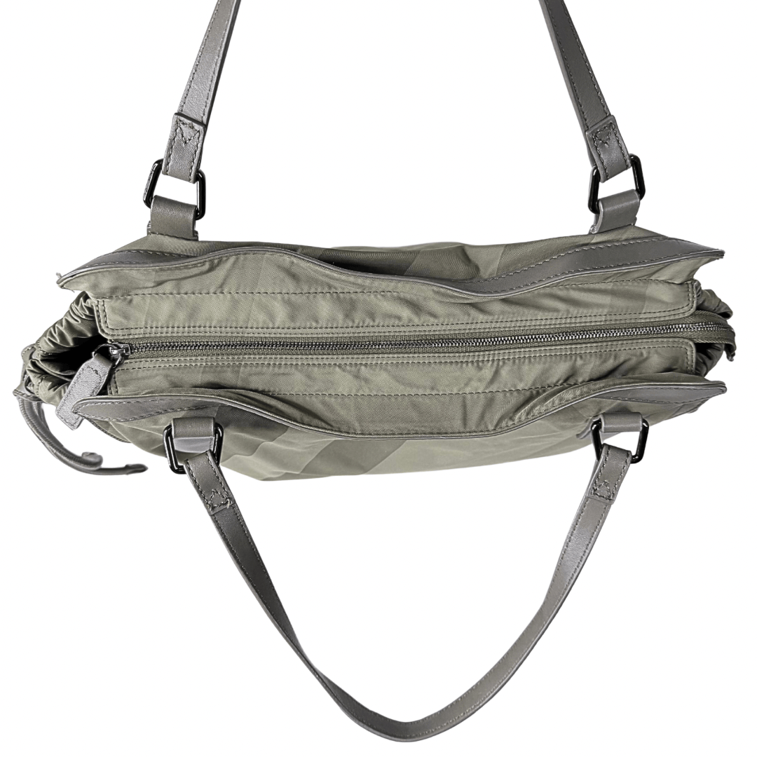Burberry Novacheck Nylon Buckleigh Tote