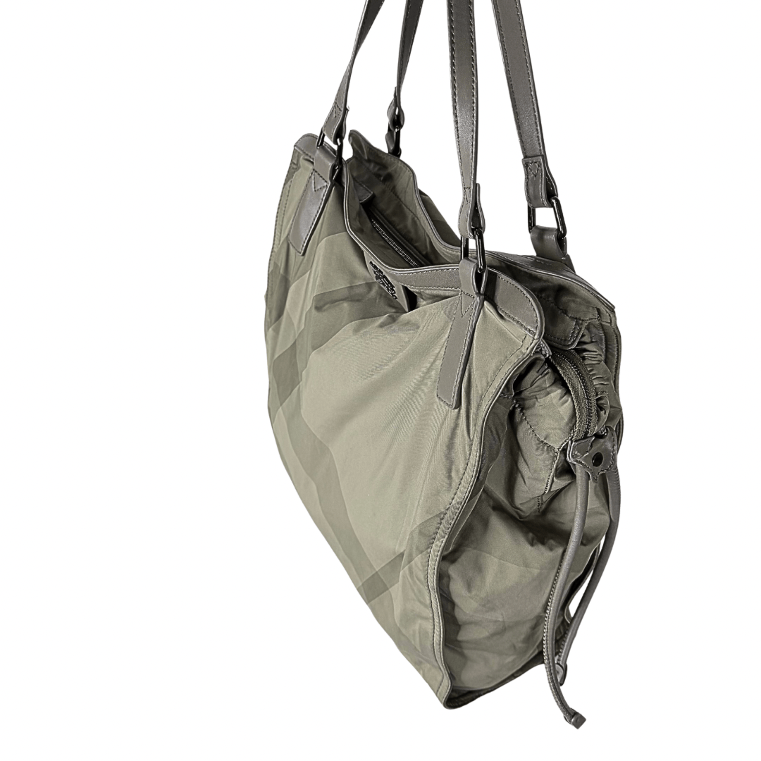 Burberry Novacheck Nylon Buckleigh Tote