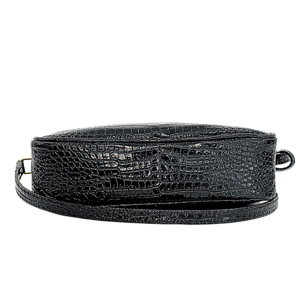Saint Laurent Monogram Croc Embossed Lou Camera Bag
