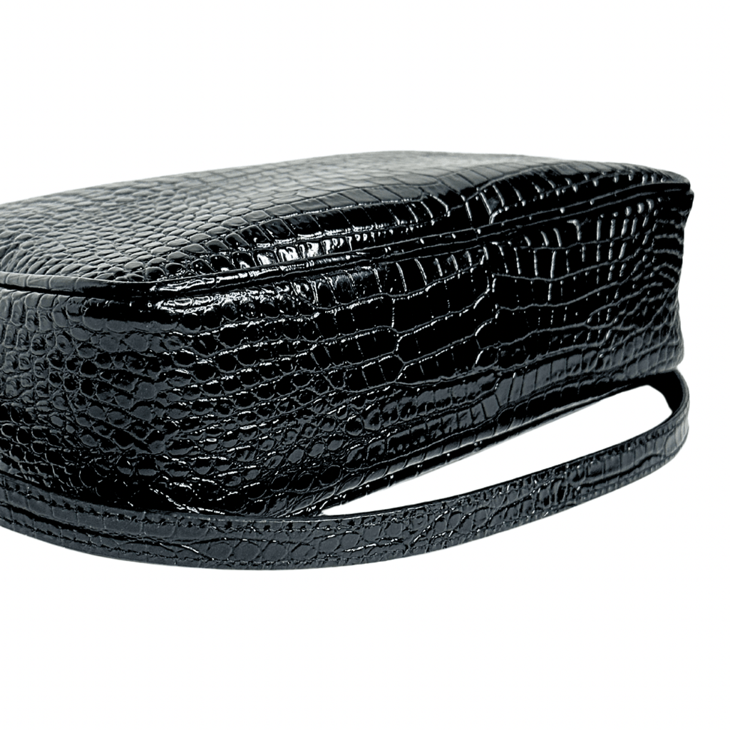 Saint Laurent Monogram Croc Embossed Lou Camera Bag