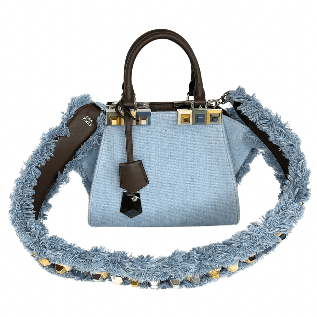 Fendi Mini 3Jours Denim Tote