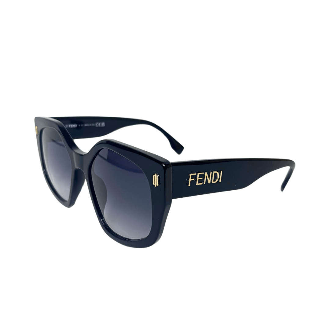 Fendi Black Geometric Sunglasses