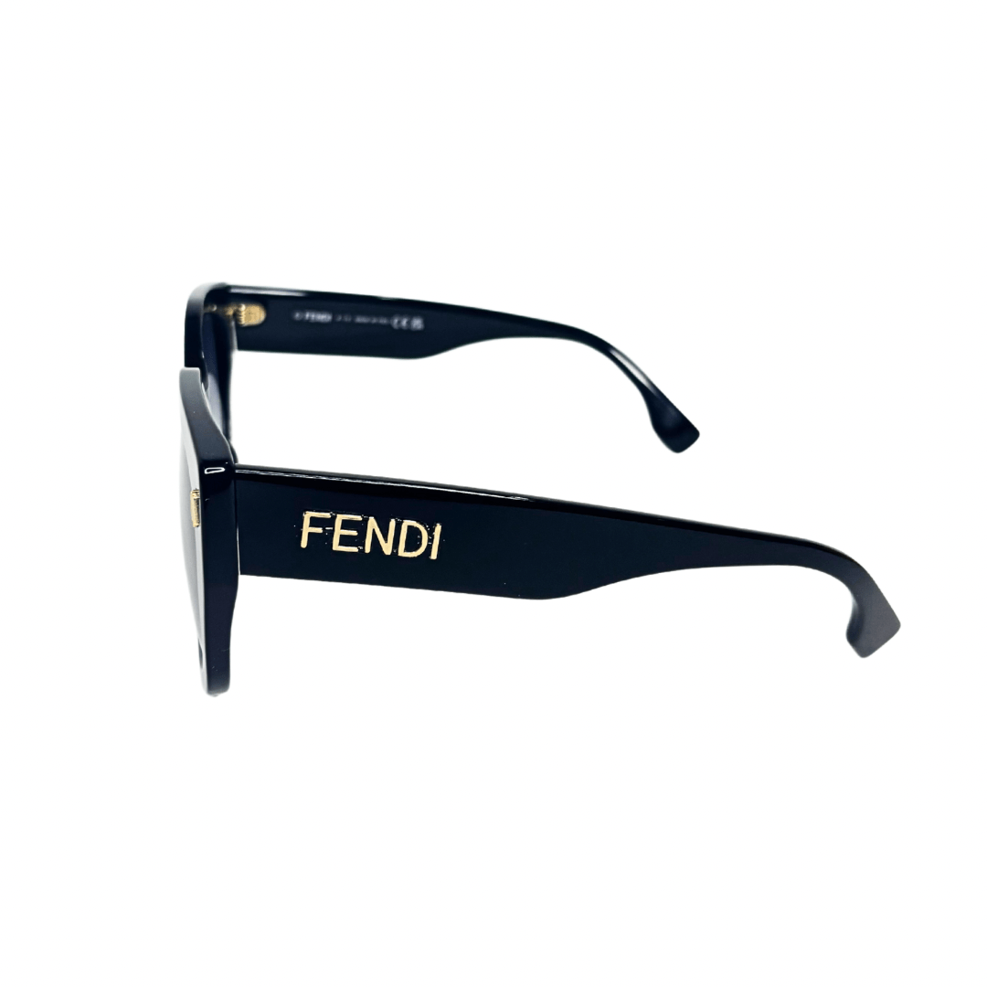Fendi Black Geometric Sunglasses