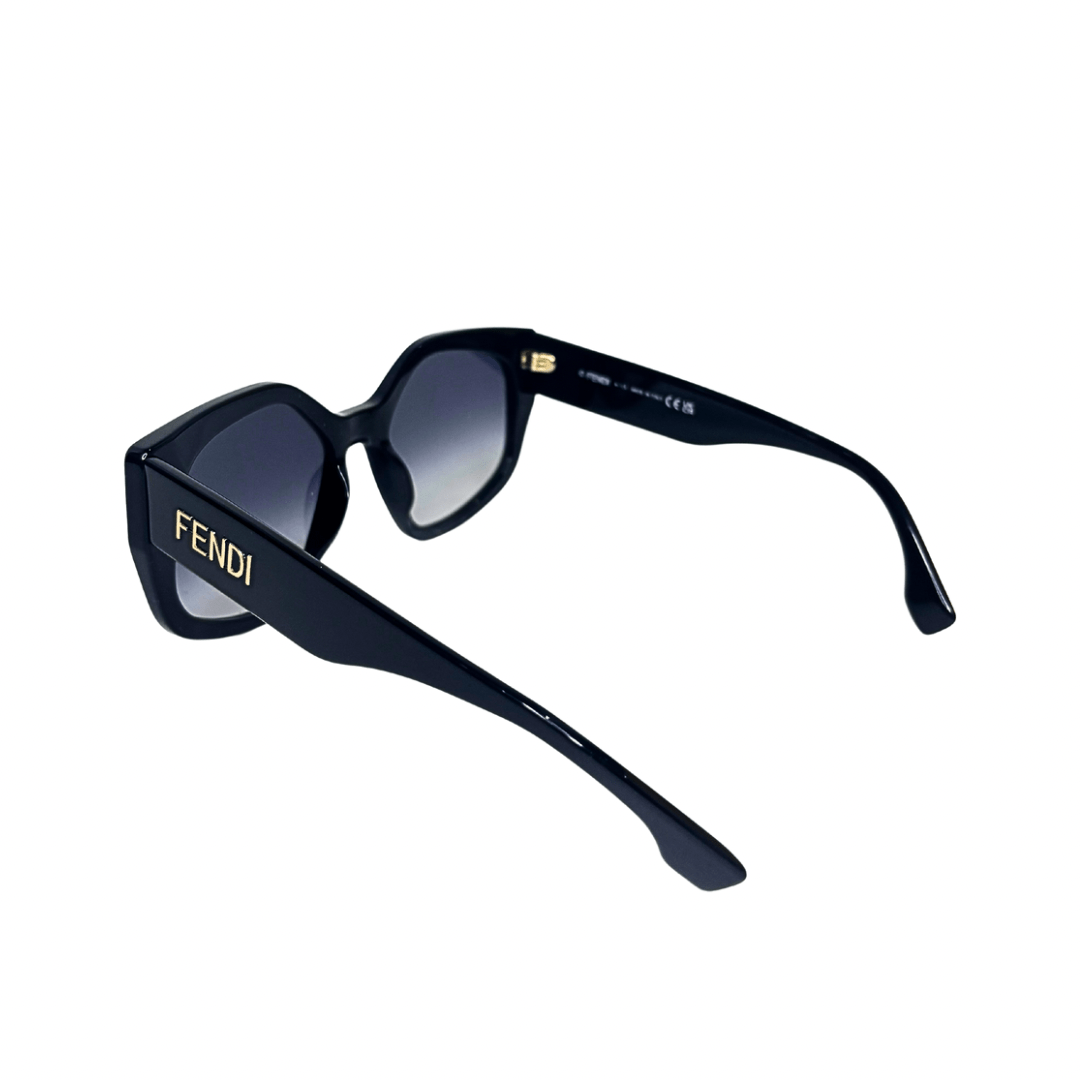 Fendi Black Geometric Sunglasses