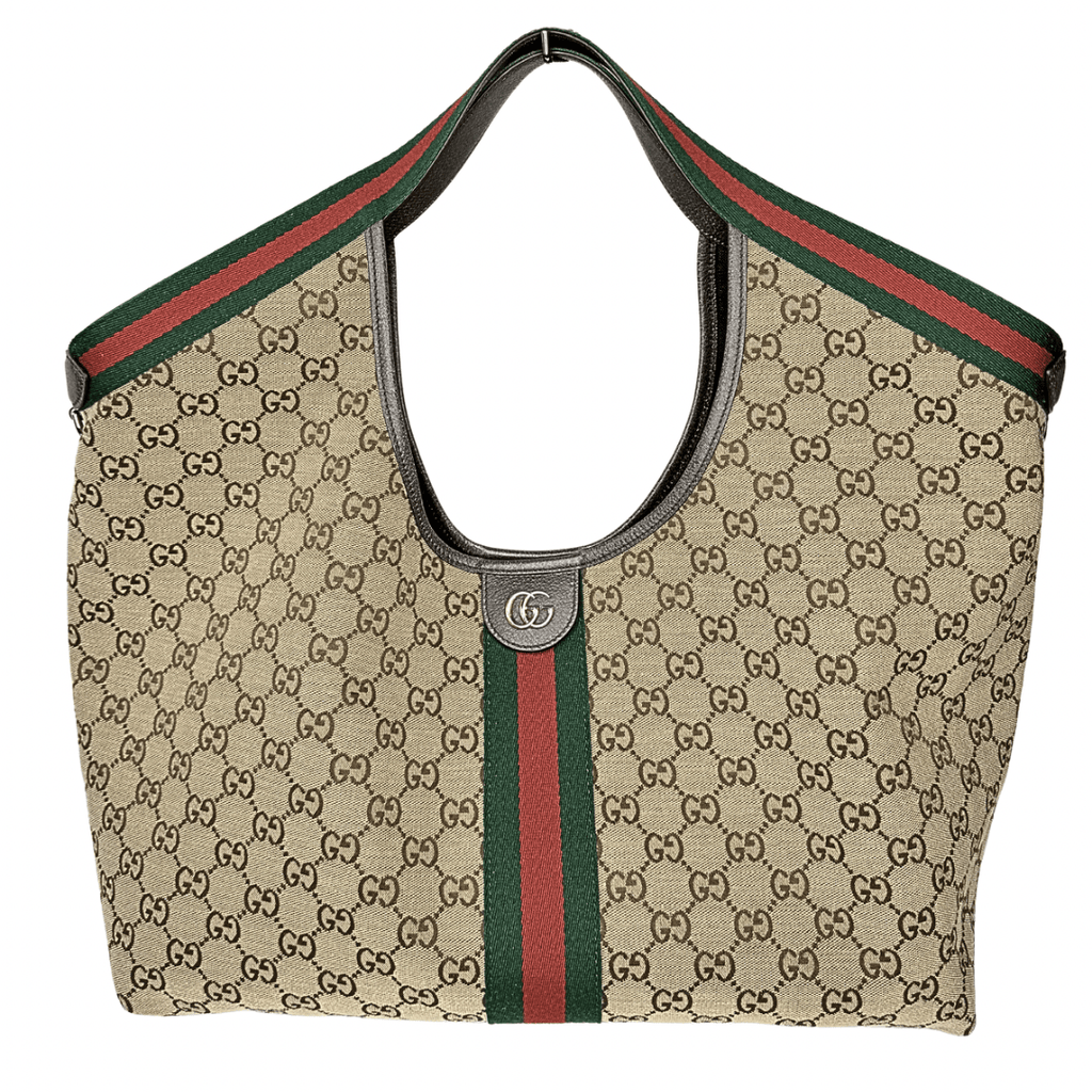 GG Monogram Web Large Giglio Tote