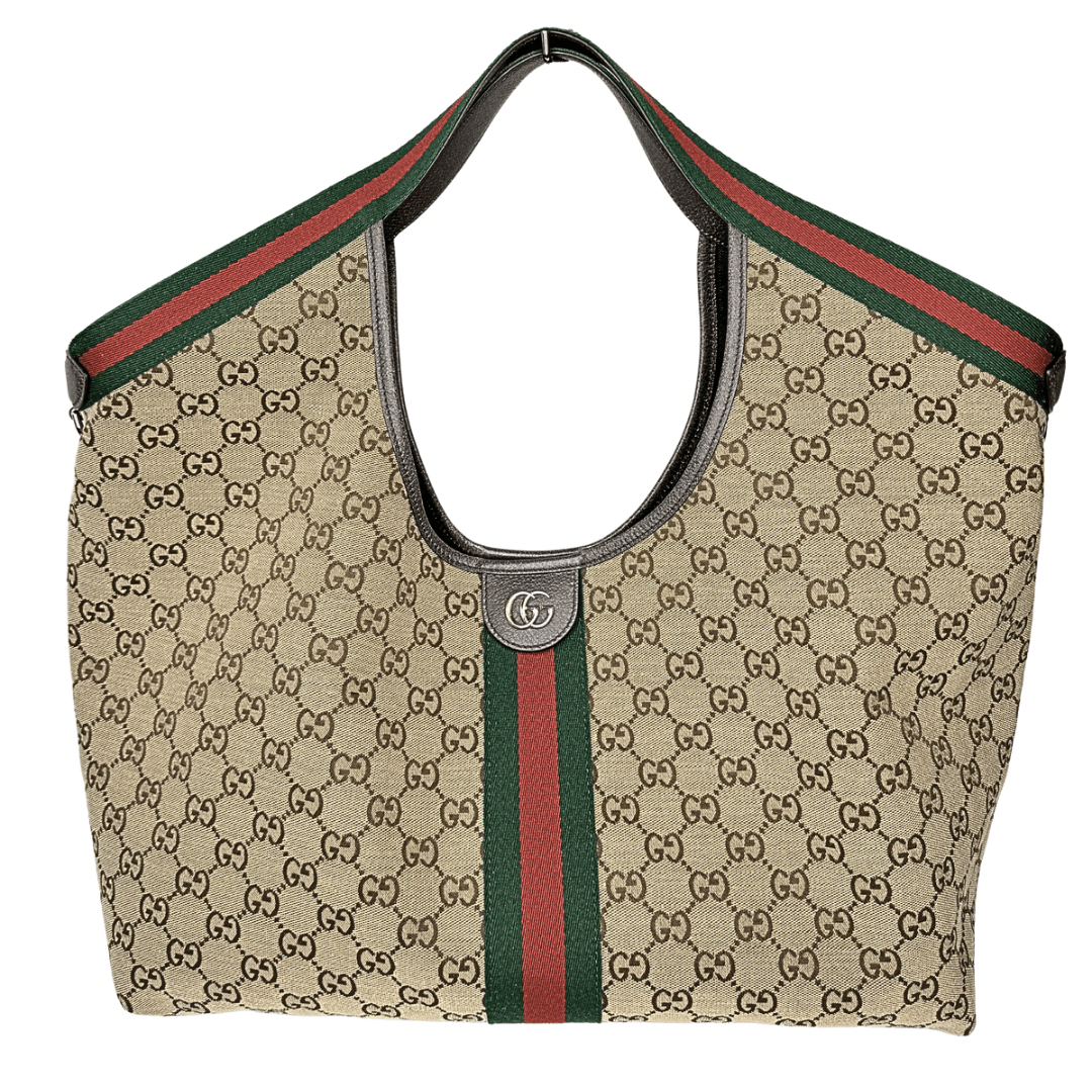 GG Monogram Web Large Giglio Tote