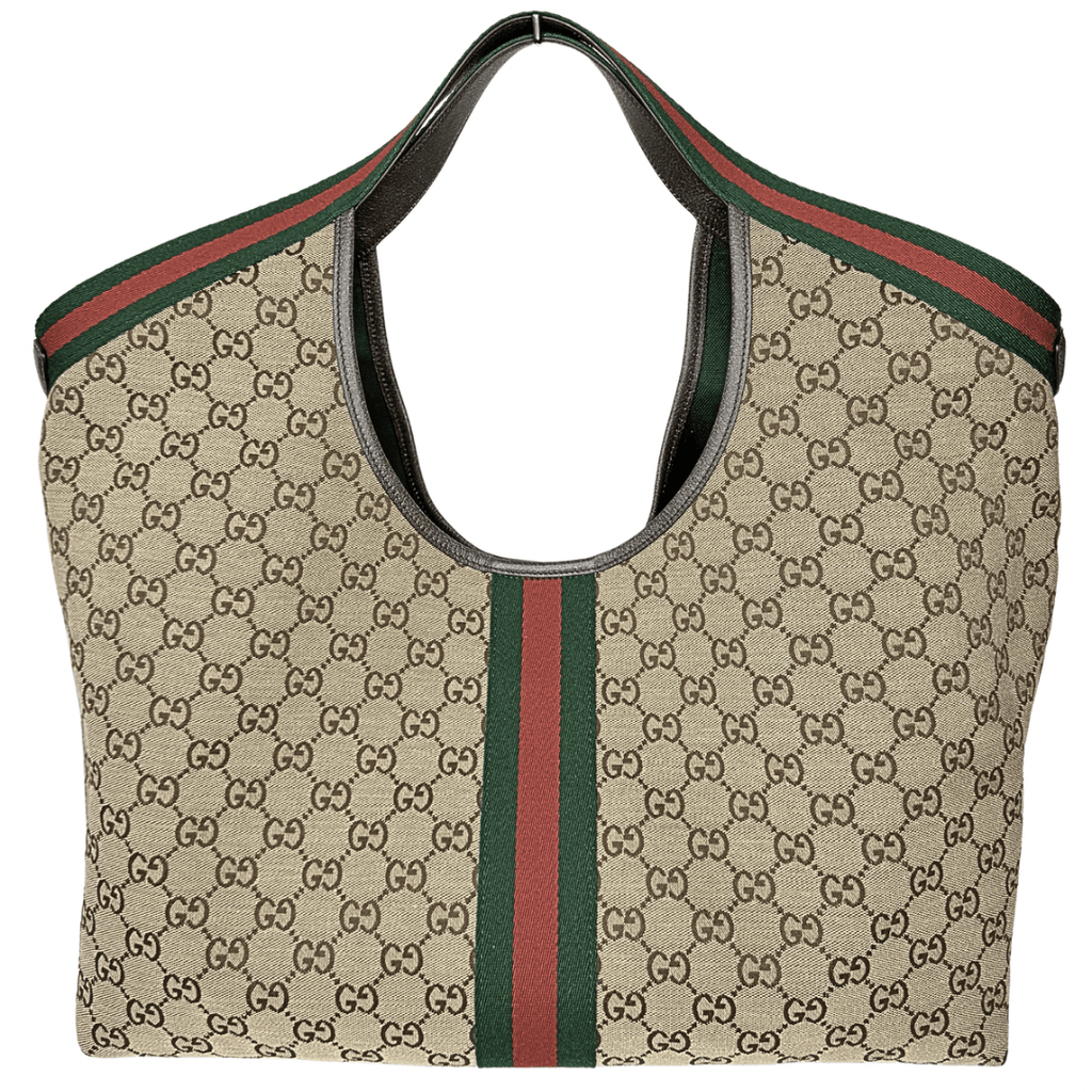 GG Monogram Web Large Giglio Tote