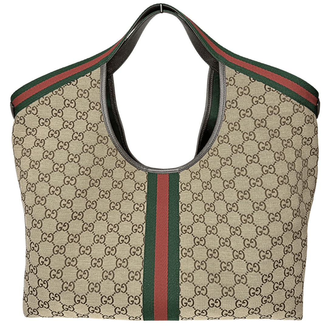 GG Monogram Web Large Giglio Tote