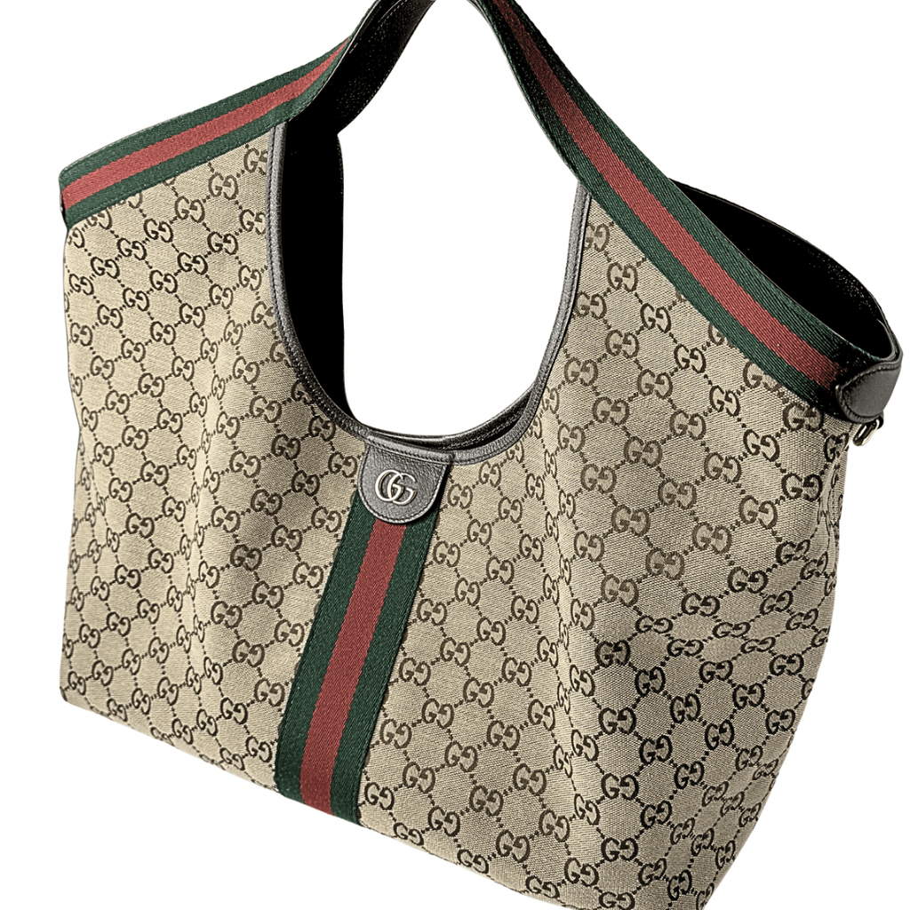 GG Monogram Web Large Giglio Tote