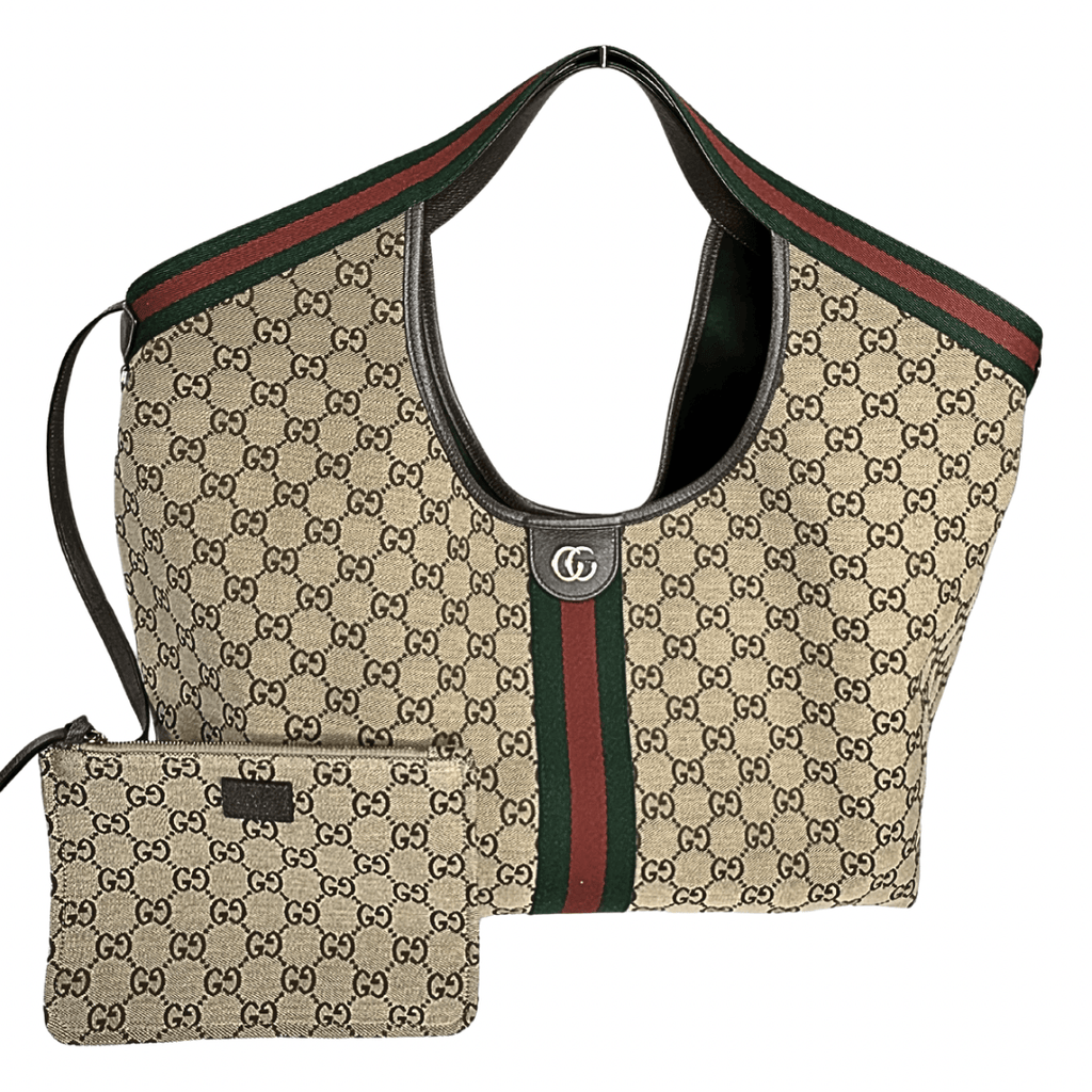 GG Monogram Web Large Giglio Tote