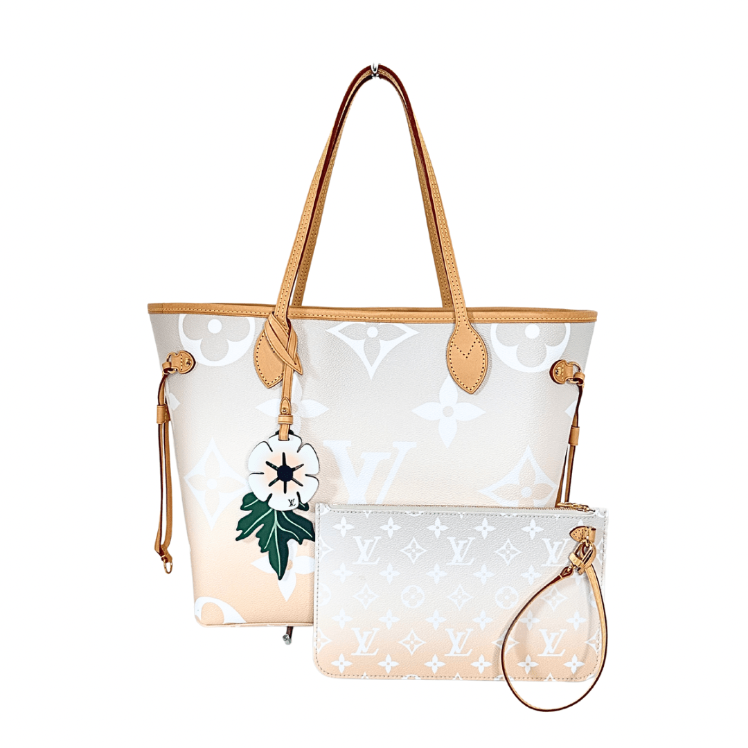 Louis Vuitton Giant Monogram By The Pool Neverfull MM and Pouch