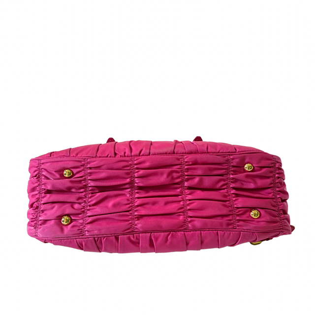 Prada Tessuto Pink Gaufre Top Handle Bag