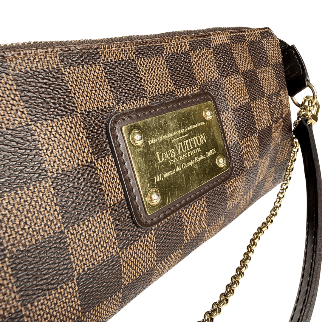 Louis Vuitton Damier Ebene Eva Pochette w/ Strap