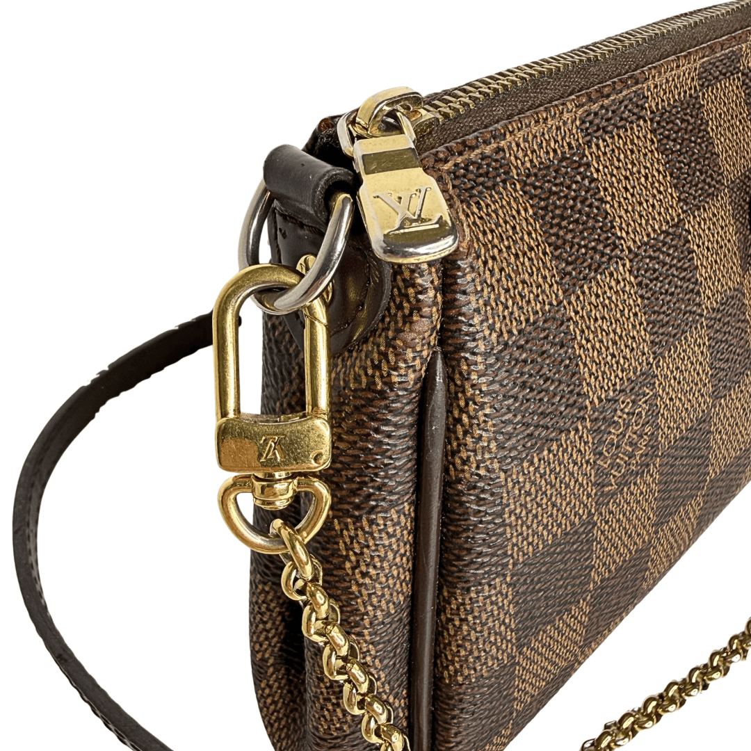 Louis Vuitton Damier Ebene Eva Pochette w/ Strap