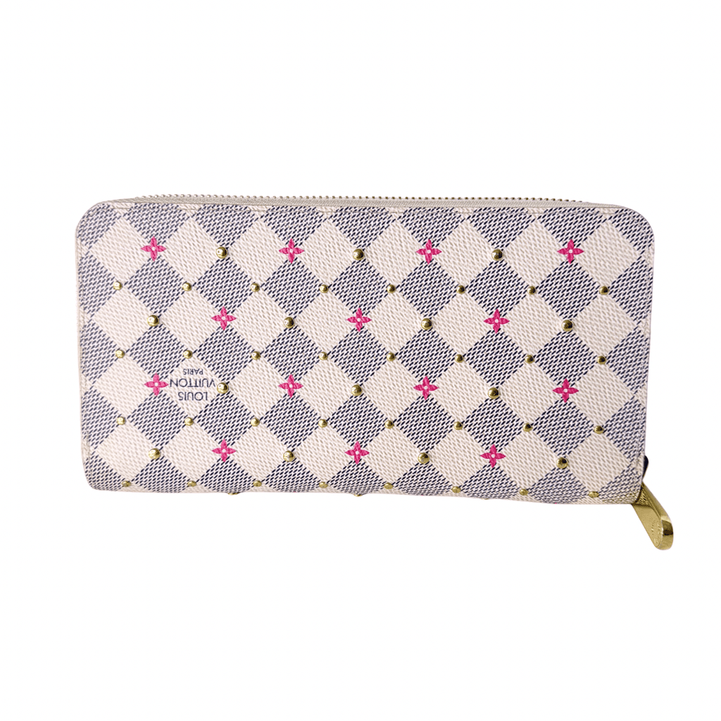 Louis Vuitton Damier Azur Studs Zippy Wallet