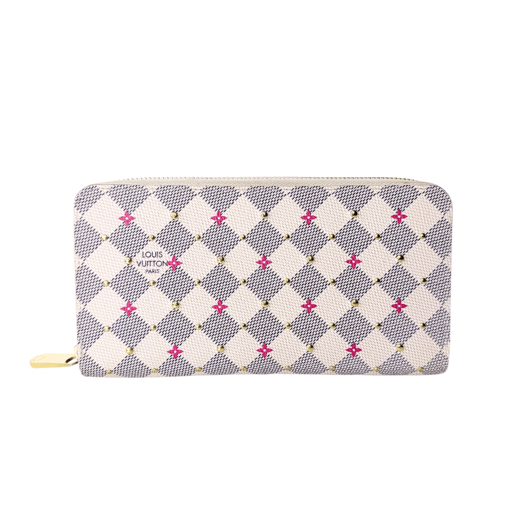 Louis Vuitton Damier Azur Studs Zippy Wallet