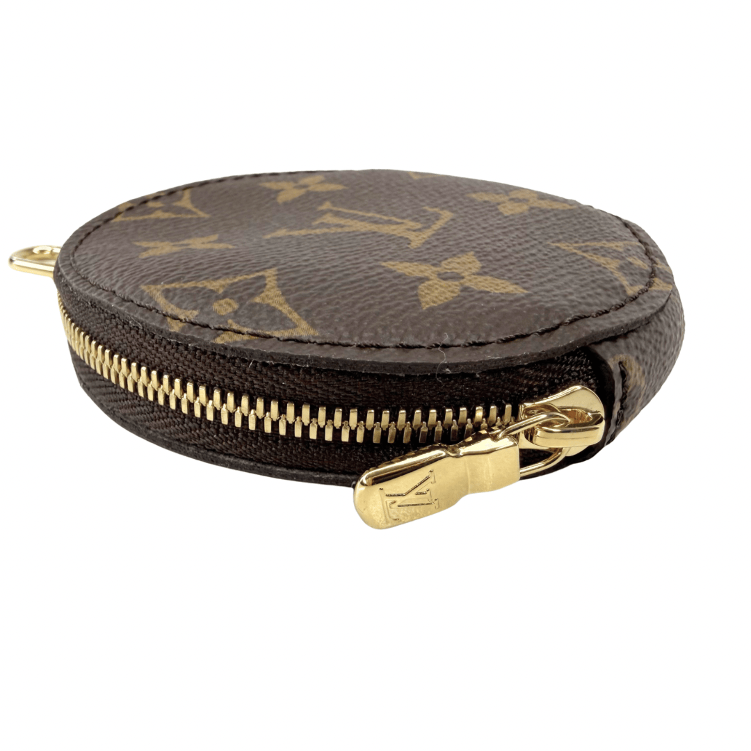 Louis Vuitton Monogram Round Zip Coin Pouch
