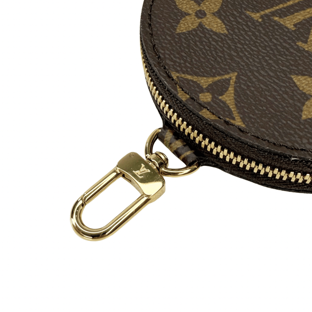 Louis Vuitton Monogram Round Zip Coin Pouch