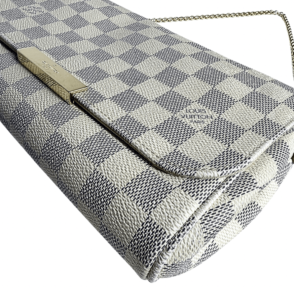 Louis Vuitton Damier Azur Favorite MM Bag w/ Strap