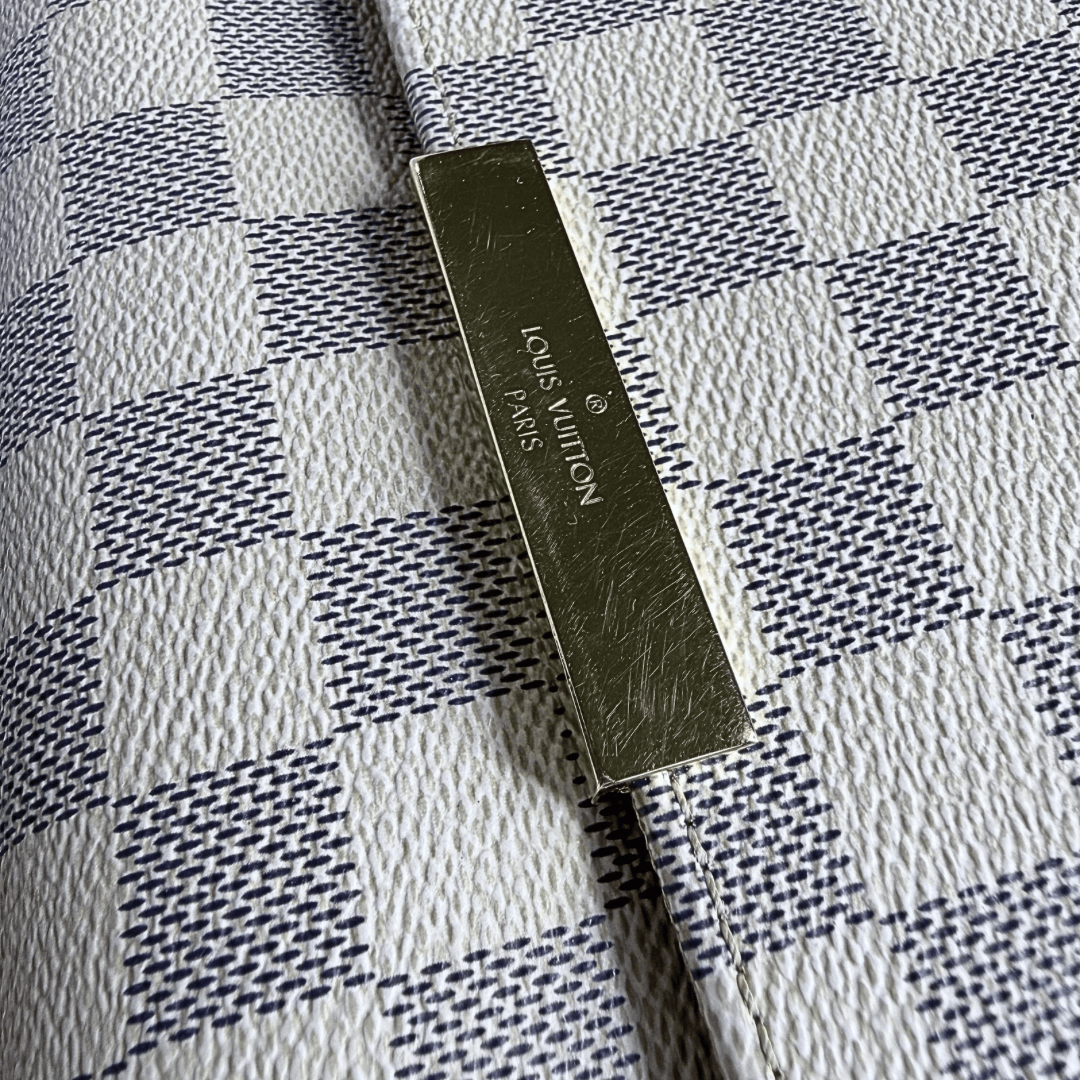 Louis Vuitton Damier Azur Favorite MM Bag w/ Strap