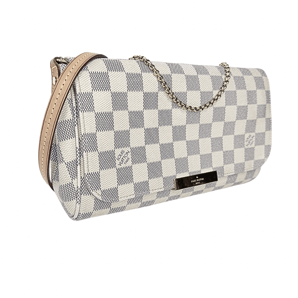 Louis Vuitton Damier Azur Favorite MM Bag w/ Strap