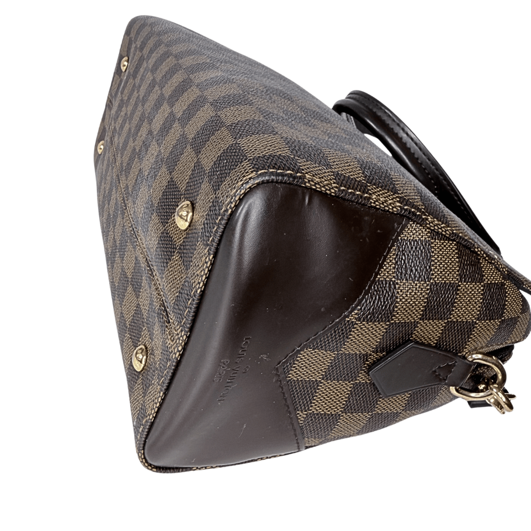 Louis Vuitton Damier Ebene Kensington Bowler Bag w/Strap