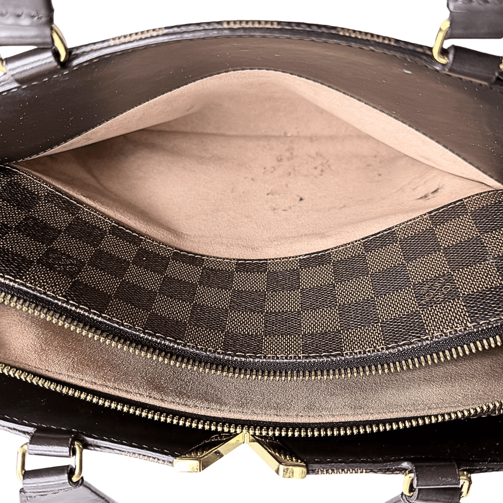 Louis Vuitton Damier Ebene Kensington Bowler Bag w/Strap