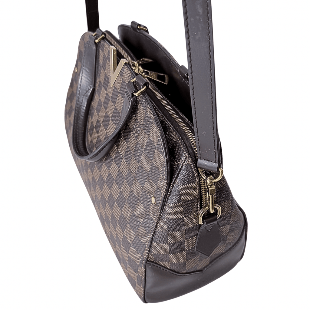 Louis Vuitton Damier Ebene Kensington Bowler Bag w/Strap
