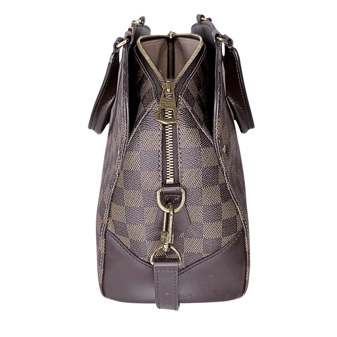 Louis Vuitton Damier Ebene Kensington Bowler Bag w/Strap