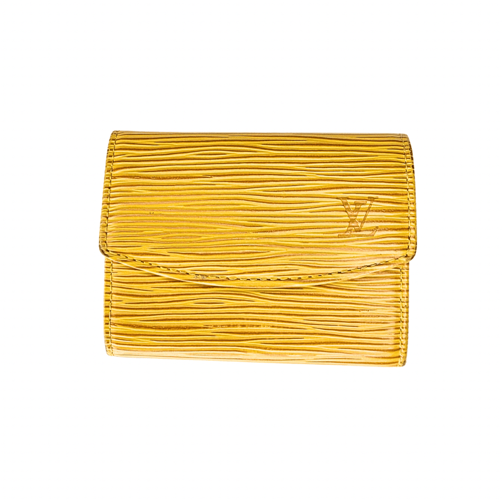 Louis Vuitton Jaune Epi Leather Card Case