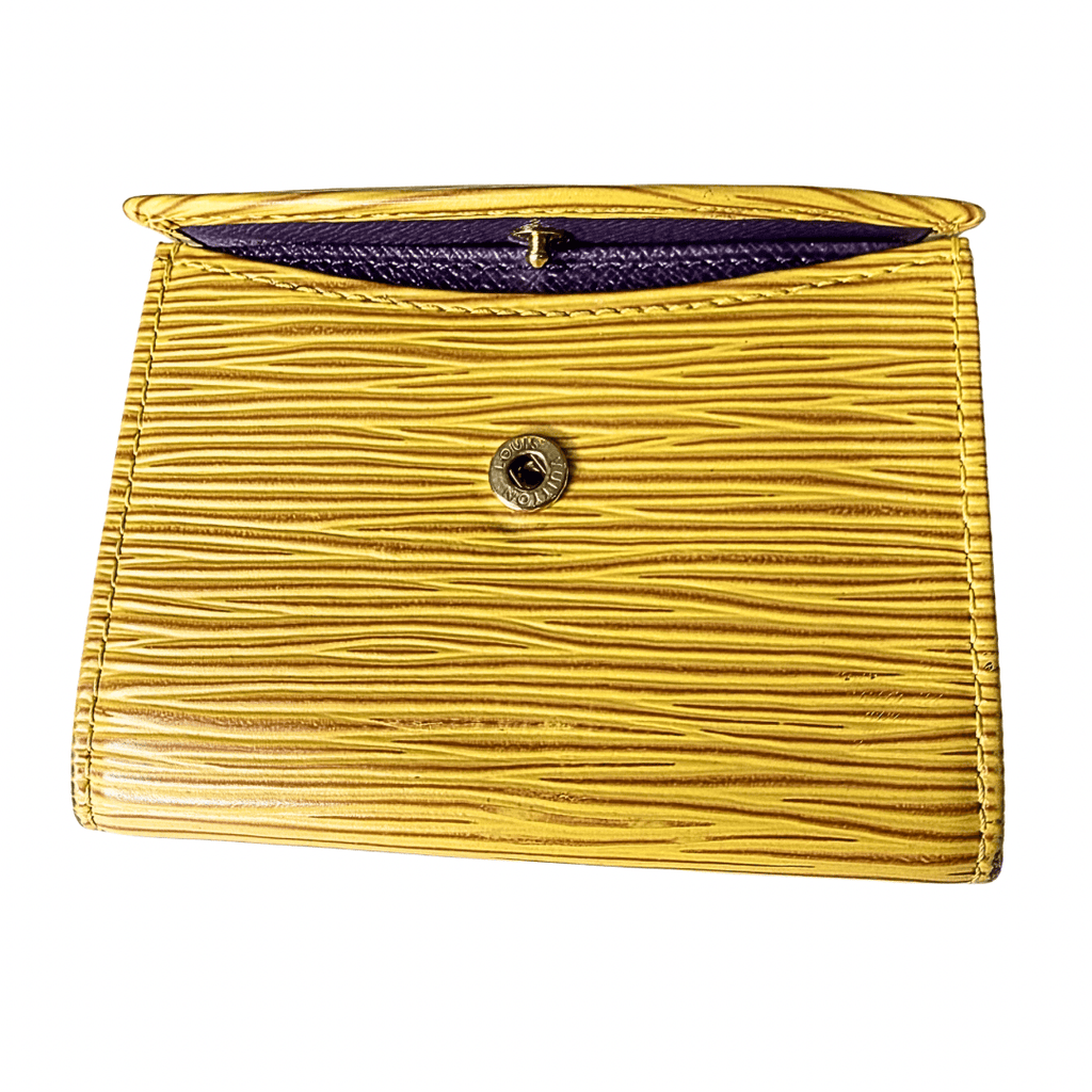 Louis Vuitton Jaune Epi Leather Card Case