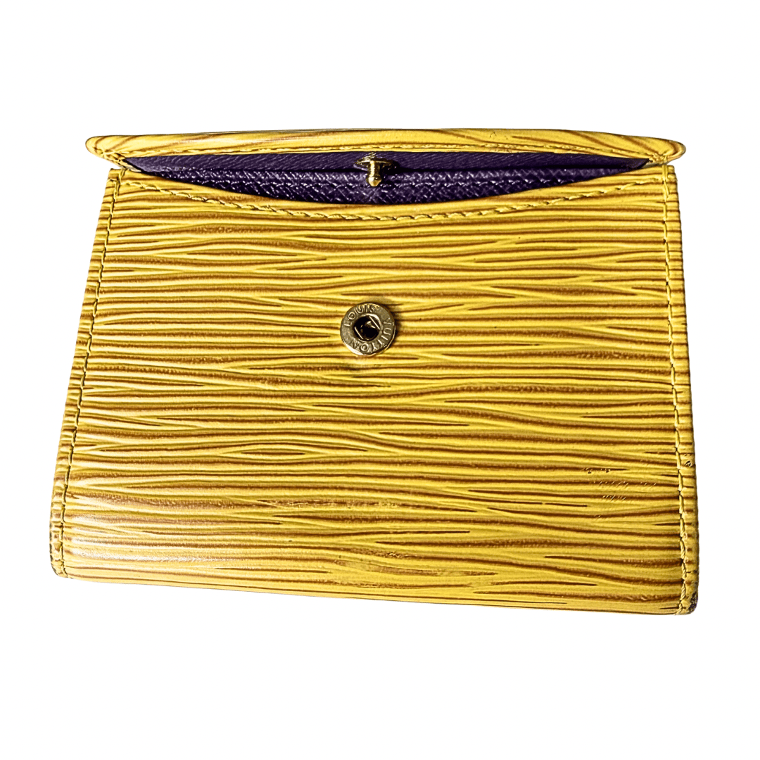 Louis Vuitton Jaune Epi Leather Card Case